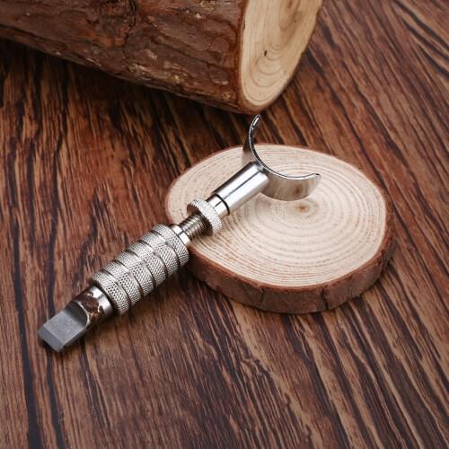New Stainless Steel Adjustable Rotary Carving Cutter Tool Swivel Leather Working Leathercraft Craft Cutting Carving Swivel Tool