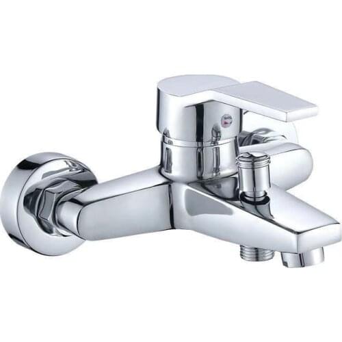 Chrome Zinc Alloy Bathroom Basin Mixer Faucet Sink Tap Wall Mounted Hot & Cold Water Mixer High Quality Faucet WF