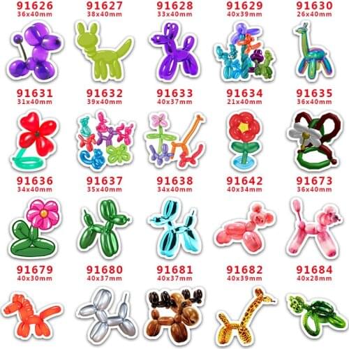 DIY Craft Supplies Sewing Accessories Cartoon Balloon Toy Printed Planar Resins Mold 30 Pieces. PR-91626