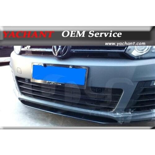 Carbon Fiber CF Front Lip Splitter Fit For 2010-2012 Golf R RZ Style Front Bumepr Lip Splitter 3 pcs