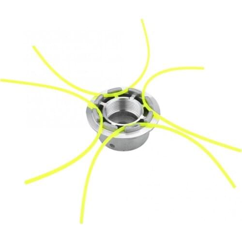 Universal Aluminum Grass Trimmer Head With 4 Lines Brush Cutter Head Thread Nylon Grass Cutting Line Head for Lawn Mower