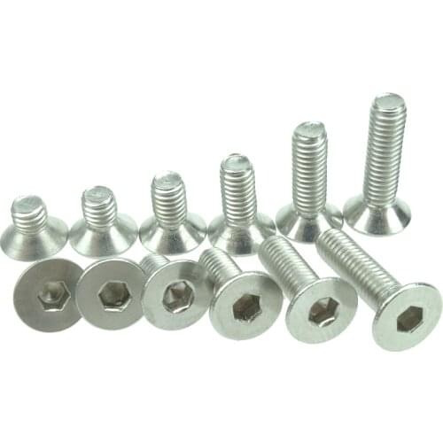 DIN7991 Stainless Steel 304 Hexagonal Countersunk Screw Flat Head Screw Bolt M6 M8 M10 screws