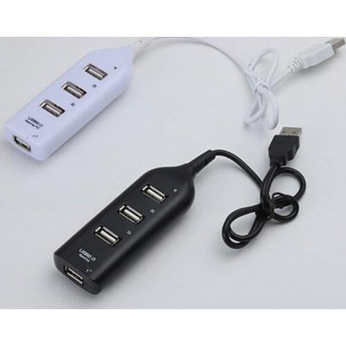 2021 USB 2.0 High Speed 4 Ports Splitter Usb Hub Adapter for PC Laptop Computer Black and Can Only Be Used Individually