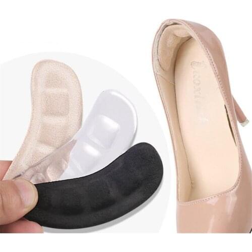 2Pcs Women Non-slip Insoles Sticker for High Heels Flip Flop Sandals Silicone Gel Self-adhesive Foot Patch Gel Forefoot Pad