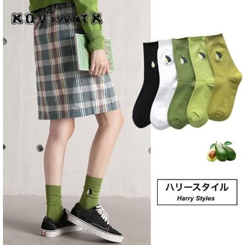 Womens Fruit Plant Solid Cotton black socks for women sock Girl Art Casual womens short ladies Fashion female Personality sox