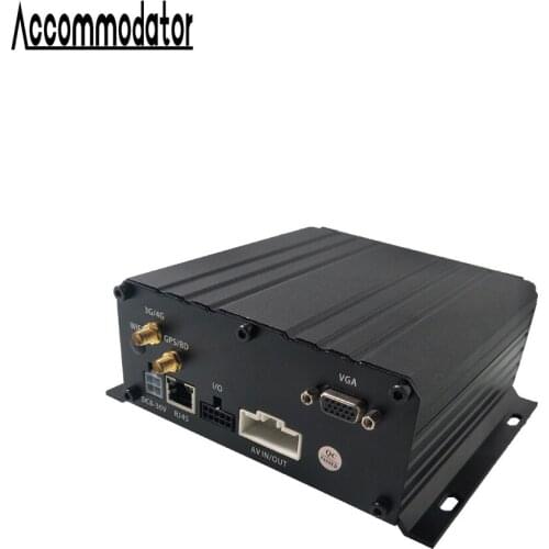 Hard disk + SD card cycle recording 3G GPS remote video 4 channel monitoring Wide voltage DC8V-36V Mobile DVR crane / harvester