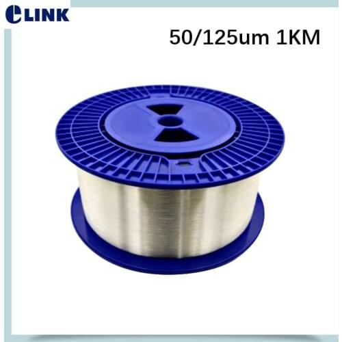 1km/roll Bare fiber 50/125um Multimode MM 1000m/spool without connector for OTDR test launch cable bare optical fibre 50um ELINK