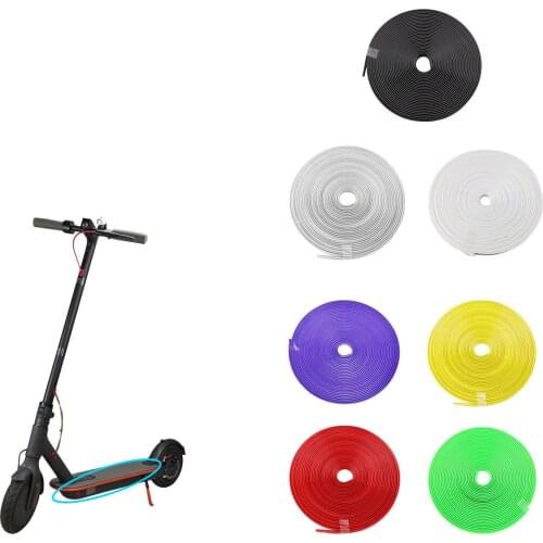 1pcs Bumper Protective Scooter Body Strips for Xiaomi M365 Electric Skateboard 8m Decorative Strip Anti-Collision M365 Pro Part
