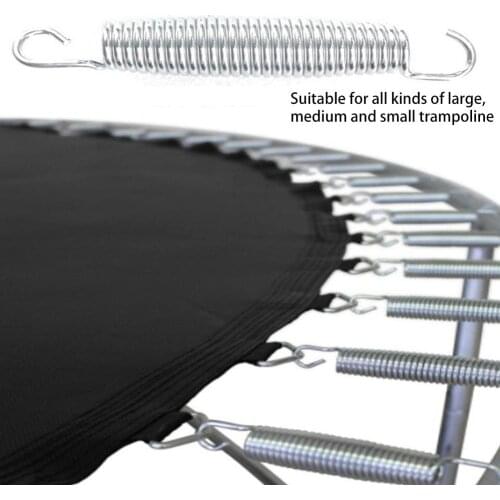 10pcs Trampoline Springs Heavy Duty Galvanized Steel Springs Replacement Kit Pull Spring Hook Waist Drum Bow Accessories