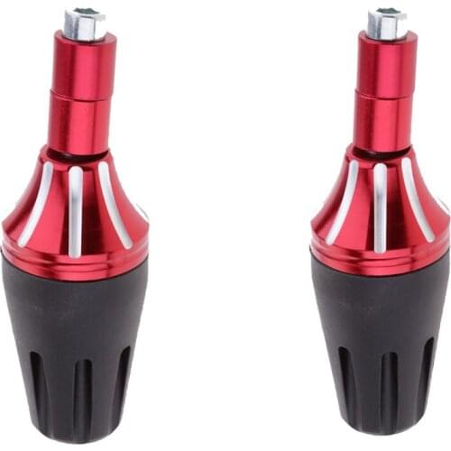 2Pcs CNC Frame Slider Falling Crash Protector for Motorcycle Motorbike Red