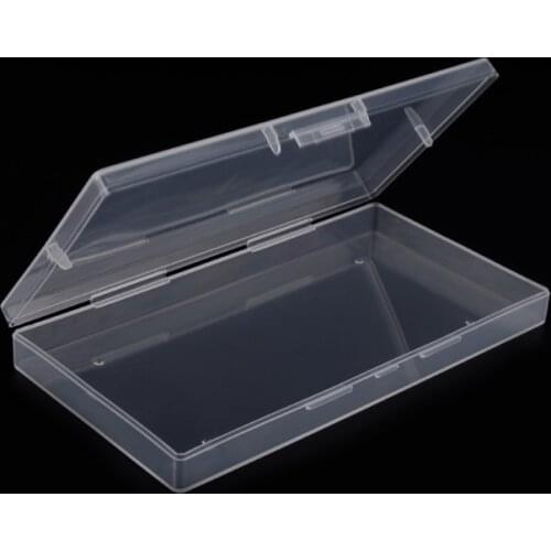 2pcs/lot Plastic Box 15*8*1.7cm Beads Jewelry Storage Organizer Container Earring Necklace Bracelet Rectangle Blank Case Holder