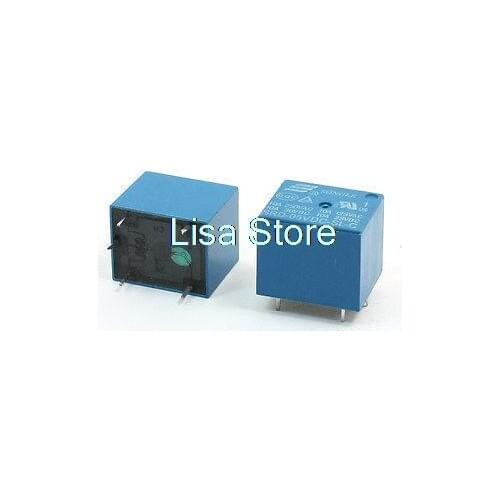 2pcs SRD-05VDC-SL-C DC 5V Rating Coil SPDT PCB Miniature Power Relay Blue