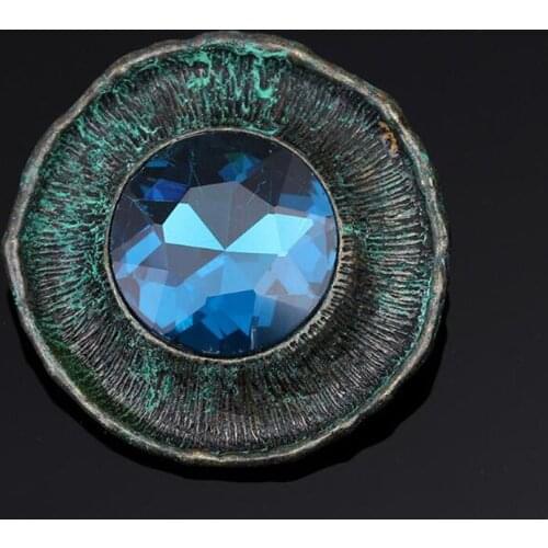 2017 New Antique Flower Brooches Pendant Accessories Vintage Style Big Crystal Brooch Pins Women Fashion Jewelry Gifts XZ264