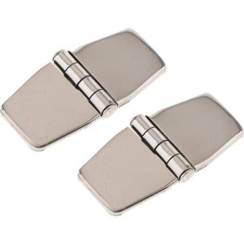 2x 316 Stainless Steel Door Hinge With Cover 1.5x3.0 Inch Marine Boat Hinges