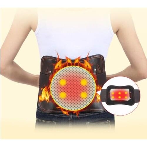 4 Steel Splint Spontaneous Heating Lumbar Waist Back Support Belt Detachable Spontaneous Heating Pad Support Medical Fixed Belt