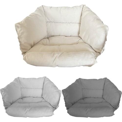 Rocking Chair Swing Linen Hanging Basket Seat Cushion Thicken Hanging Accent Chair For Home Footrest Living Rooms dependable