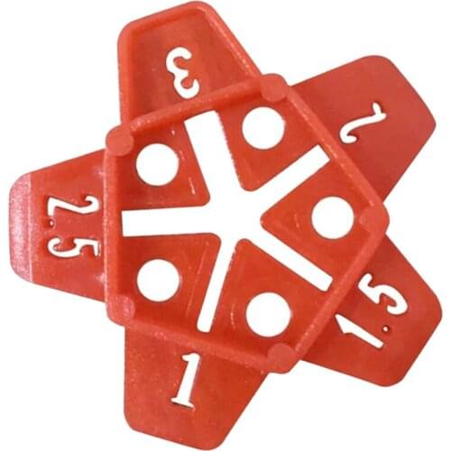 Seam Floor Tile Cross Reuse 1-3mm Removable Beautiful Leveling Locator Red Plastic 50Pcs Construction Tool Parts Wall Tiles