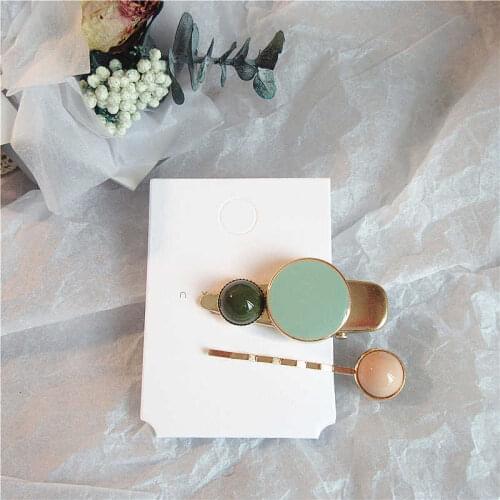 Fashion Snap Clip Accessories Barrette Bobby Hairpin Gift Stick 2Pcs/Set Hair Women