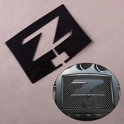 New Car Carbon Fiber Navigation Box Cover Dash Trim Panel Fit For Nissan 350Z Z33 2003 2004 2005 2006 2007 2008 2009