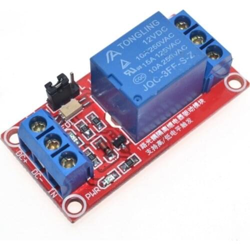 One 1 Channel 12V Relay Module Board Shield with Optocoupler Support High and Low Level Trigger for Arduino