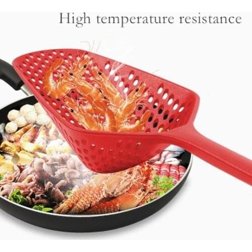 Creative Cooking Shovels Food Strainer Scoop Nylon Spoon Drain Gadgets Large Colander Soup Filter Household Kitchen Accessories