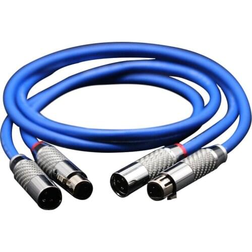 Hifi Clear Light XLR Balanced cable Carbon fiber 3pin XLR plug Amplifier CD DVD player Speaker Interconnect Audio cable