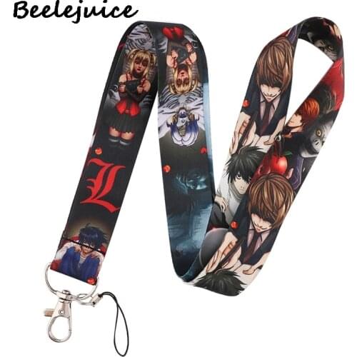 24pcs Death note Classical Style Lanyard For keys The 90s Phone Working Badge Holder Neck Straps Phone Hang Ropes webbing ribbon