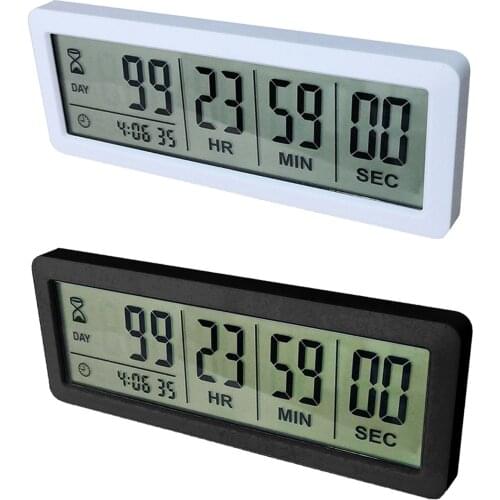 999 Days Countdown Timer Timer Clock LCD Count Down Days Timer for Examination Lab Kitchen