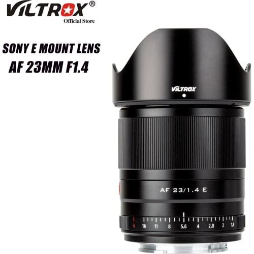 VILTROX 23mm f1.4 E Auto Focus lens APS-C Compact Large Aperture Lens for Sony E-mount Camera A9 A7RIV A7II A7S A6600 A6500