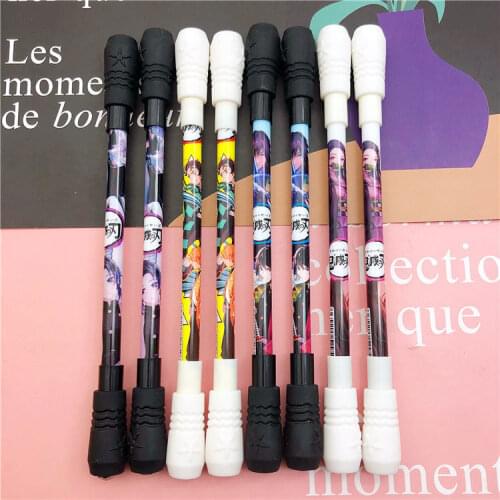 Rotating Pen Spinning Gaming Pen for Kids Students Writing Funny Toy Pens Anime Gel Pen Cute Stationery School Supplies Cartoon