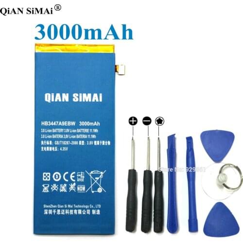 QiAN SiMAi HB3447A9EBW 3000mAh High Quality Rechargeable Battery & Screwdriver tools For Huawei Ascend P8 + Tracking Code