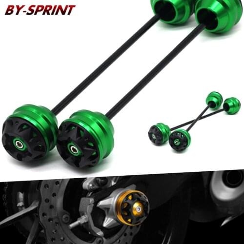 Motorcycle CNC Rear Axle Fork Wheel Protector Crash Sliders Cap For ZX-10R ZX-6R Z900 Z650 NINJA650 NINJA 650 Falling Protection