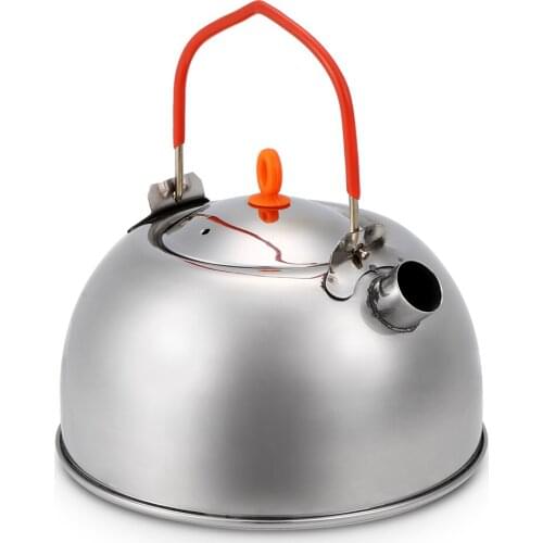 0.6L Stainless Steel Tea Kettle Portable Outdoor Camping Hiking Water Kettle Teapot Coffee Pot