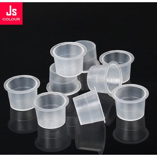 100pcs Tattoo Ink Cup S M L With Stand Holder Pigment Cap Permanent Makeup Eyebrow Container Tattoo Tools Accessories Supplies