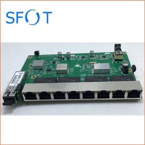 2pcs PCB boards, PD with 8 ports GE reverse POE optical network EPON ONU, 8 ports 1000MB PCB boards