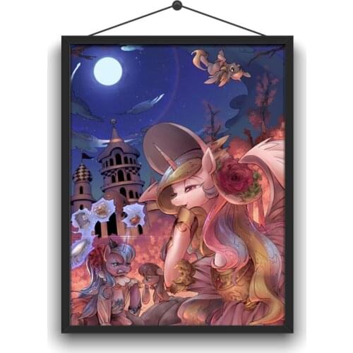 5D DIY diamond drawing board drawing cartoon horse full diamond embroidery handmade custom kit home decoration