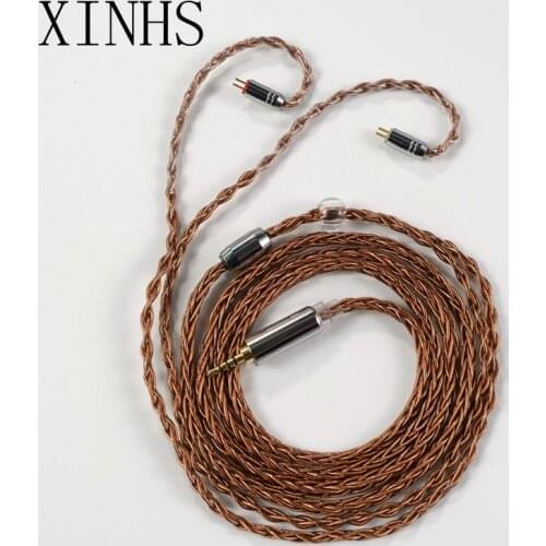 8 Core Oxygen-free copper earphone Cable With MMCX/2PIN Connector Upgraded Cable For TRN V90 V80 V10 BA5 ST1