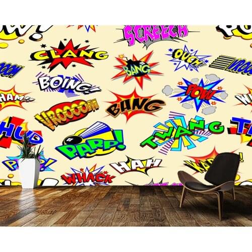 Papel de parede Abstract colorful cartoon explosion 3d wallpaper,living room tv children bedroom wall papers home decor mural