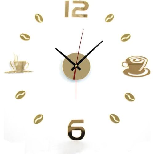4Colors New Fashion Acrylic Self Adhesive Interior Wall Decoration Clock wall stickers DIY digital wall clock wall stickers L*5