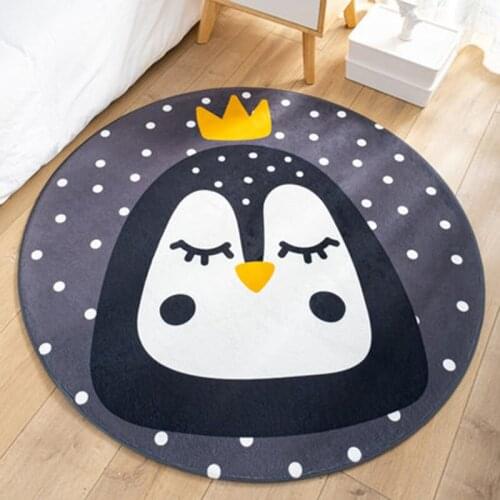Alfombra Round Carpets Salón Childrens Room Hanging Basket Computer Chair Floor Mats Bedroom 카페트 коврик для ванной Cartoon Cute