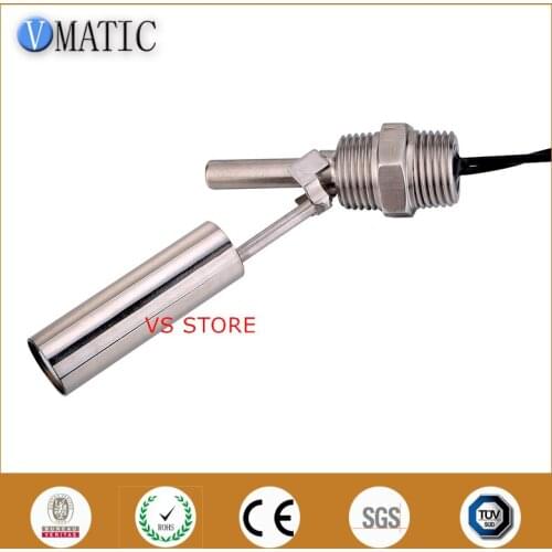 Free Shipping VCL12 Stainless Steel 90 Degrees Side Mount Magnetic Float Level Switches Sensors