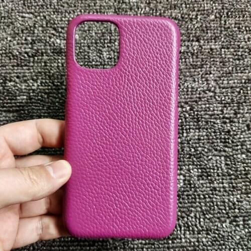 Luxury Full Grain Real Genuine Leather Back Cover For iPhone 11 Pro Max Cowhide Business Phone Case Crocodile Pattern Dark Green