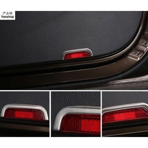 Stainless steel Door lamp decoration brighter door decoration bright strip Car Styling for VW Volkswage Tiguan mk1 2010-2017