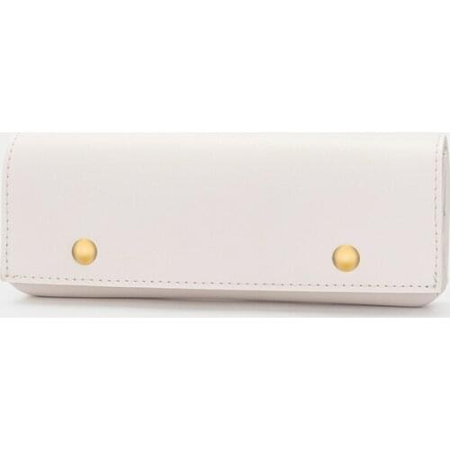 Leather PU stationery pencil case female ins girl portable sunglasses storage bag glasses bag goggles clip sunglasses bag cover