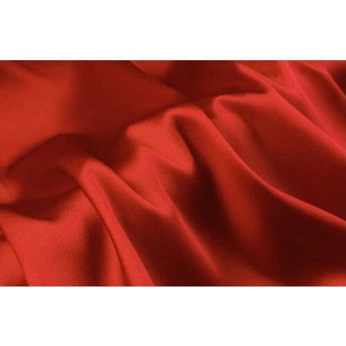 Howmay 100% pure silk fabric satin 16.5m/m 114cm 45" orange red 11# color for scarf womens dress bedding sheet pillowcase