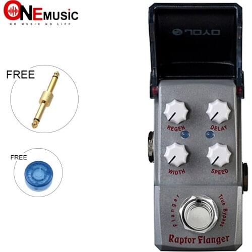 JOYO JF-327 Ironman series mini pedal Raptor Flanger Effect guitar pedal Bucket Brigade Design with gold pedal connector