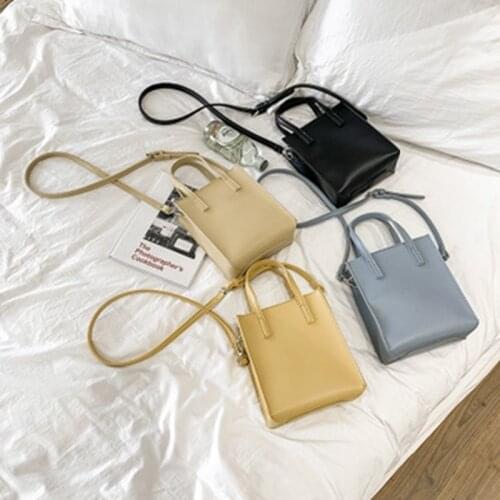 Small square bag female 2020 new fashion simple wild Korean casual womens tote bag lemon soda shoulder bag tide