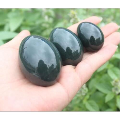 3pcs Nephrite Jade Eggs For Women Kegel Exercise Drop Shipping Jade Yoni Egg Set Vaginal Muscle Tightening Drilled Massage Stone