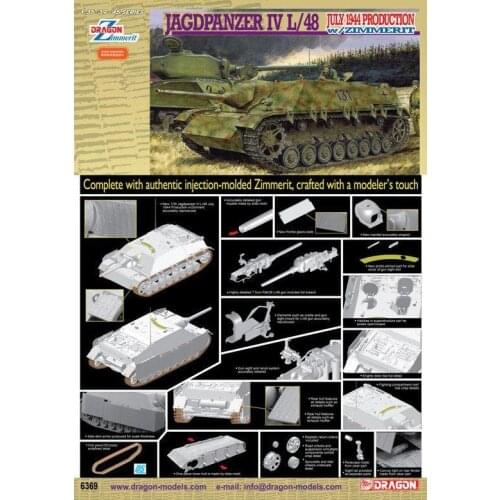 Dragon model 6369 1/35 Jagdpanzer IV L/48 July 1944 Production w/Zimmerit