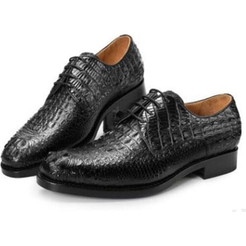 Dae Siam crocodile shoes male British business A suit The crocodile Bone skin shoes men Genuine leather Leather shoe